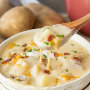 Quick Loaded Baked Potato Soup with Crispy Beef 4 Quick Loaded Baked Potato Soup with Crispy Beef