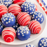 Easy Red, White, and Blue Cookie Truffles for the 4th of July
