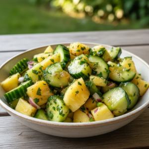 Refreshing Pineapple Cucumber Salad Recipe | Easy Summer Side 4 Refreshing Pineapple Cucumber Salad Recipe | Easy Summer Side