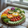 Beautiful Rainbow Veggie Tray Ideas & Dips