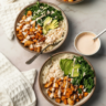 Nutritious Roasted Chicken Sweet Potato Bowls for Two