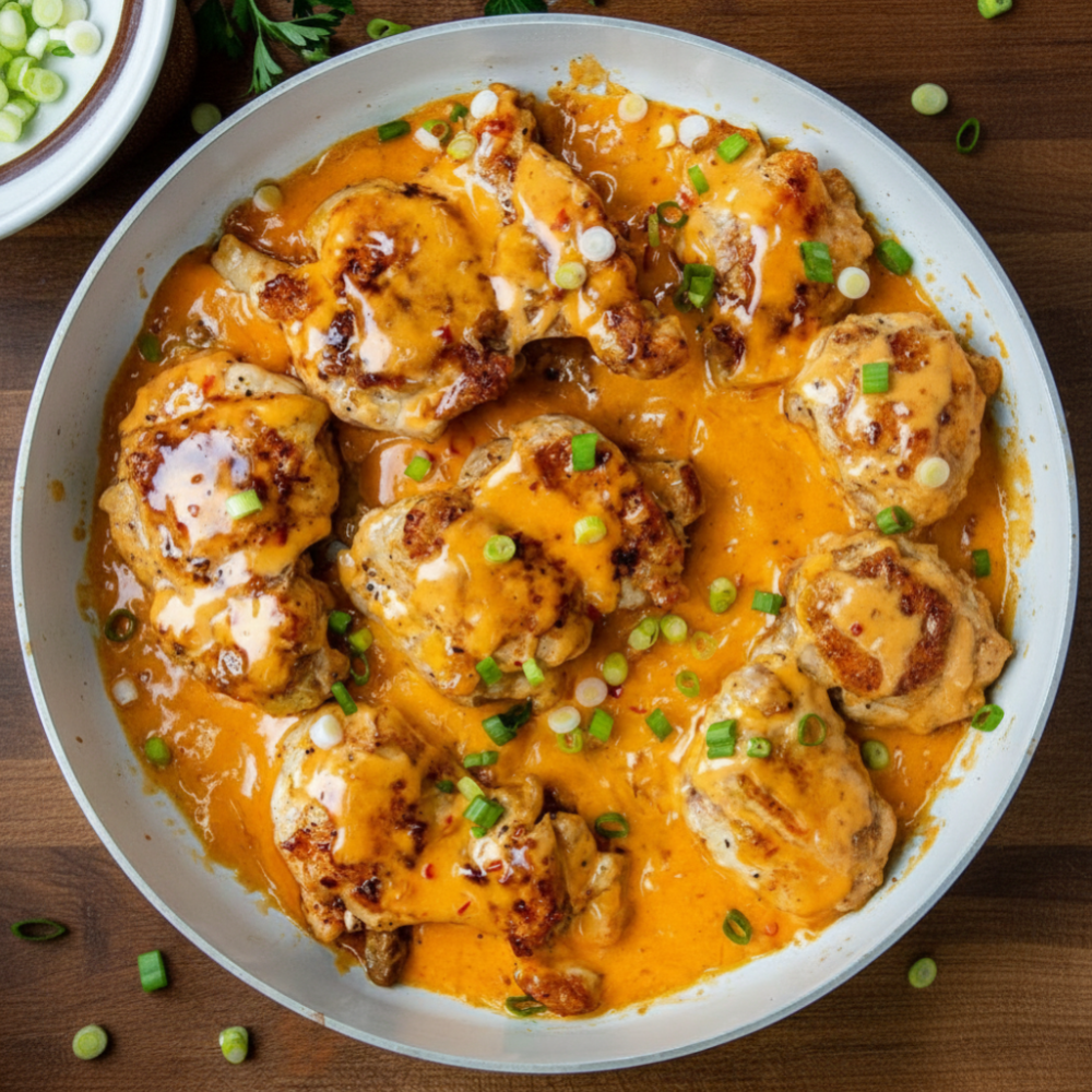 Easy Skillet Bang Bang Chicken Thighs Recipe (30 Minutes) 1 Easy Skillet Bang Bang Chicken Thighs Recipe (30 Minutes)