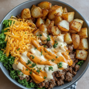Easy Smash Burger Bowl Recipe (High Protein, Low Carb) 4 Easy Smash Burger Bowl Recipe (High Protein, Low Carb)