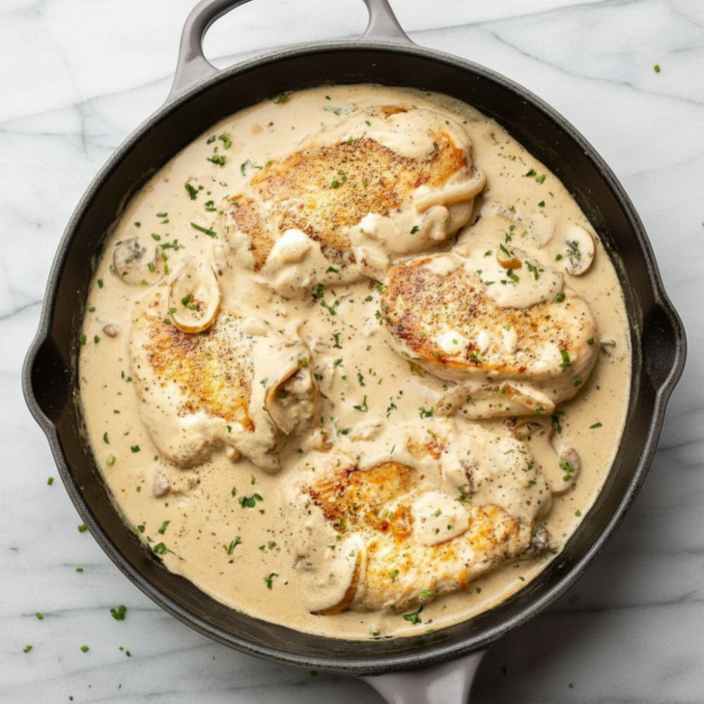 Creamy Sour Cream Onion Chicken Skillet Recipe 1 Creamy Sour Cream Onion Chicken Skillet Recipe