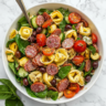 Easy Beef Salami & Cheese Tortellini Salad Recipe