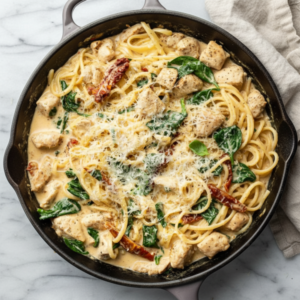 30-Minute Tuscan Chicken Pasta with Sun-Dried Tomatoes 4 30-Minute Tuscan Chicken Pasta with Sun-Dried Tomatoes