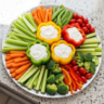 Fresh Veggie Platter Bell Pepper Bowls: Party Appetizer