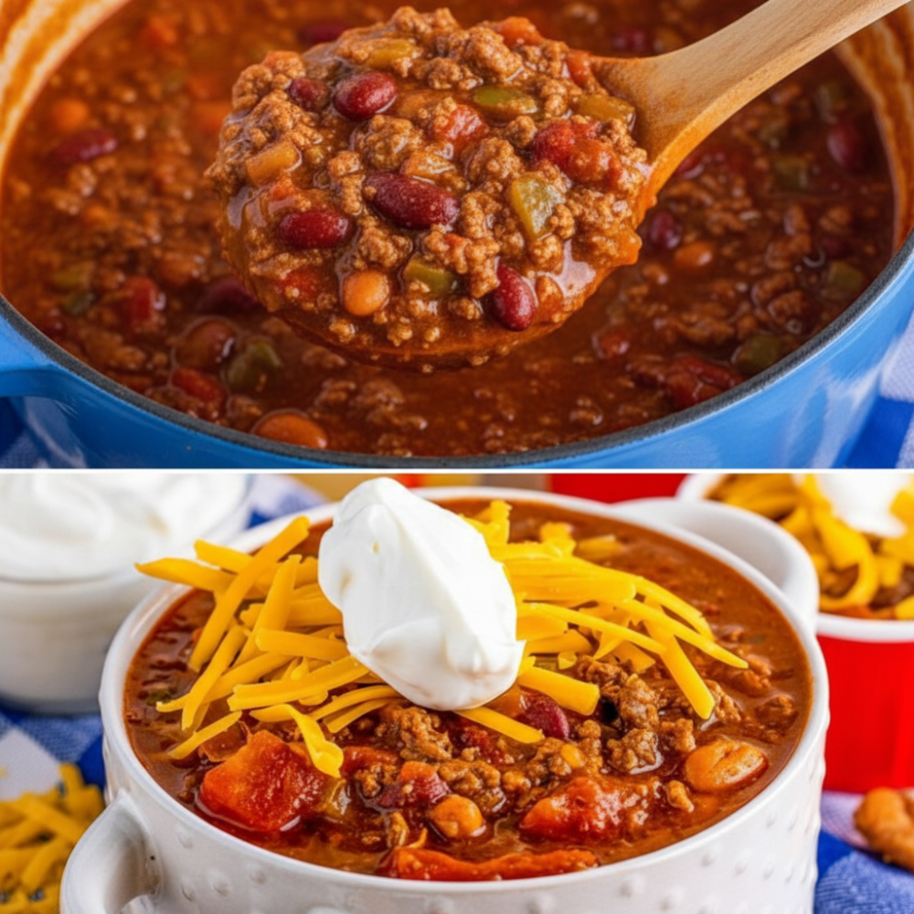 Homemade Fast-Food Style Chili: Hearty Beef & Bean Recipe 1 Homemade Fast-Food Style Chili: Hearty Beef & Bean Recipe