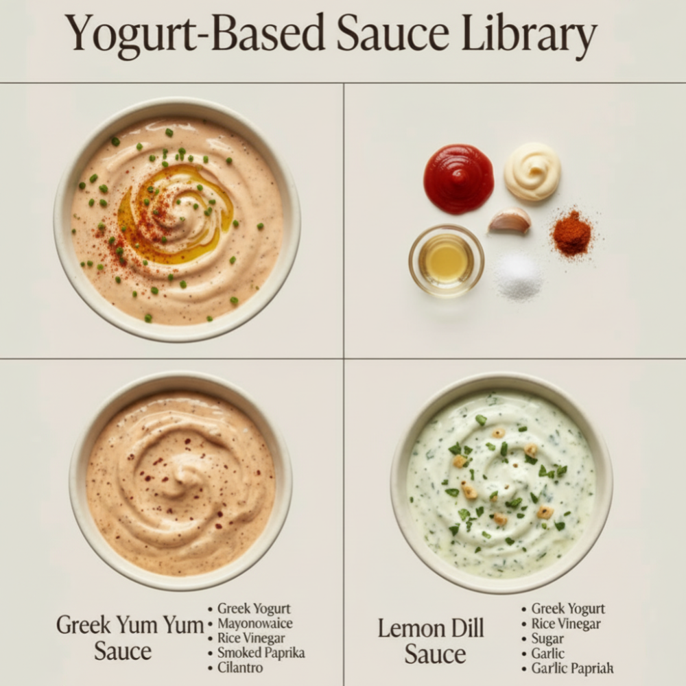 3 Easy and Healthy Yogurt-Based Sauces for Main Meals 1 3 Easy and Healthy Yogurt-Based Sauces for Main Meals