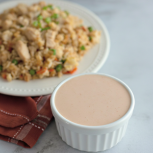 Homemade Chicken Fried Rice & Yum Yum Sauce