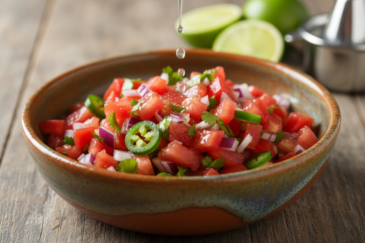 Authentic Fresh Salsa Recipe (10 Minutes, 6 Ingredients) 3 Authentic Pico de Gallo Recipe preparation step 2