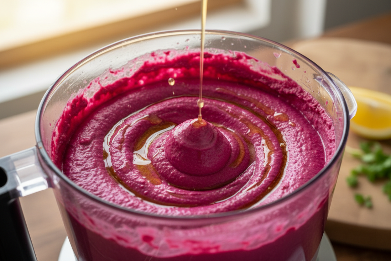 Beet Hummus Recipe preparation step 2