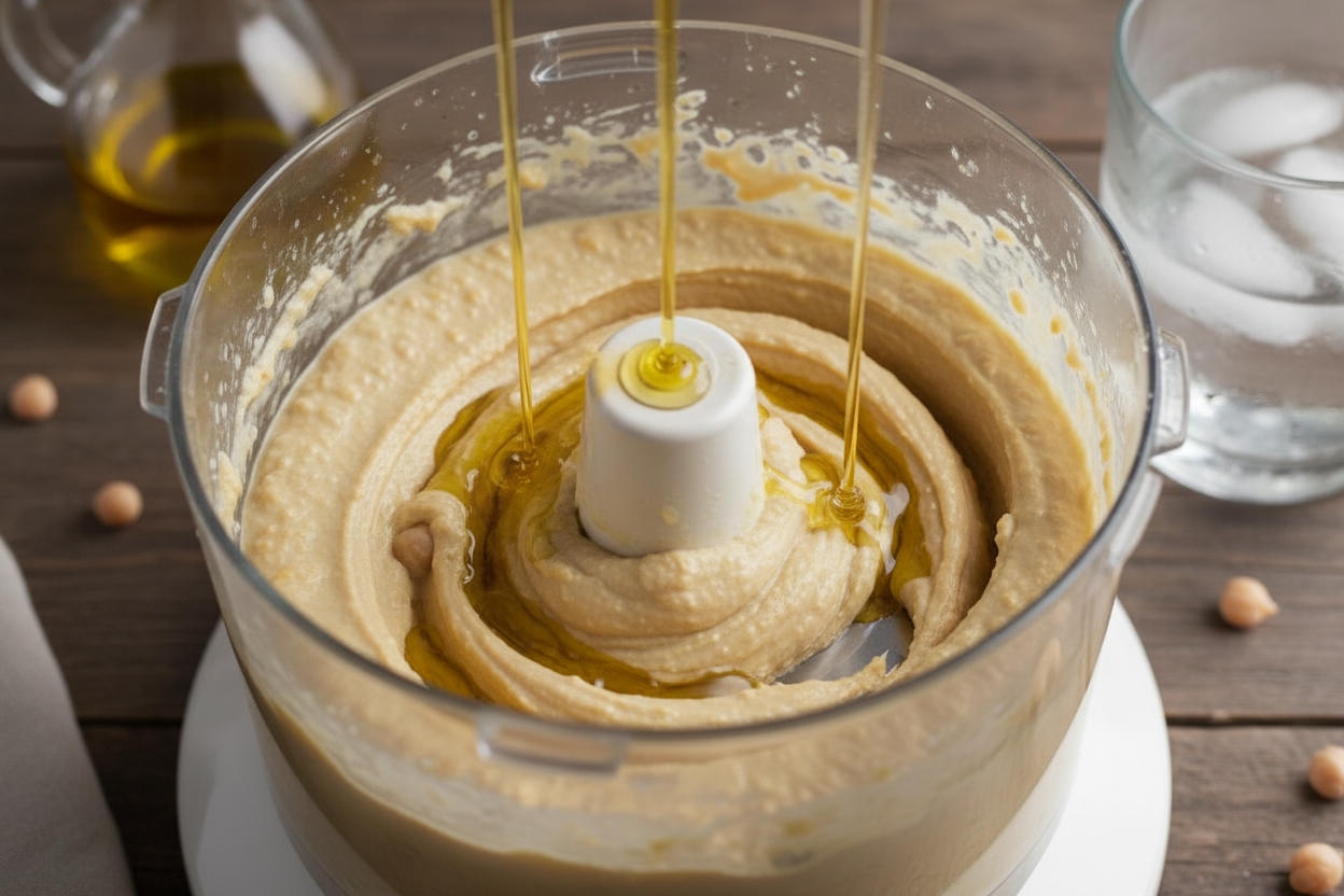 Creamy Homemade Hummus with Toasted Bread (No Peeling) 3 Best Hummus Recipe preparation step 2