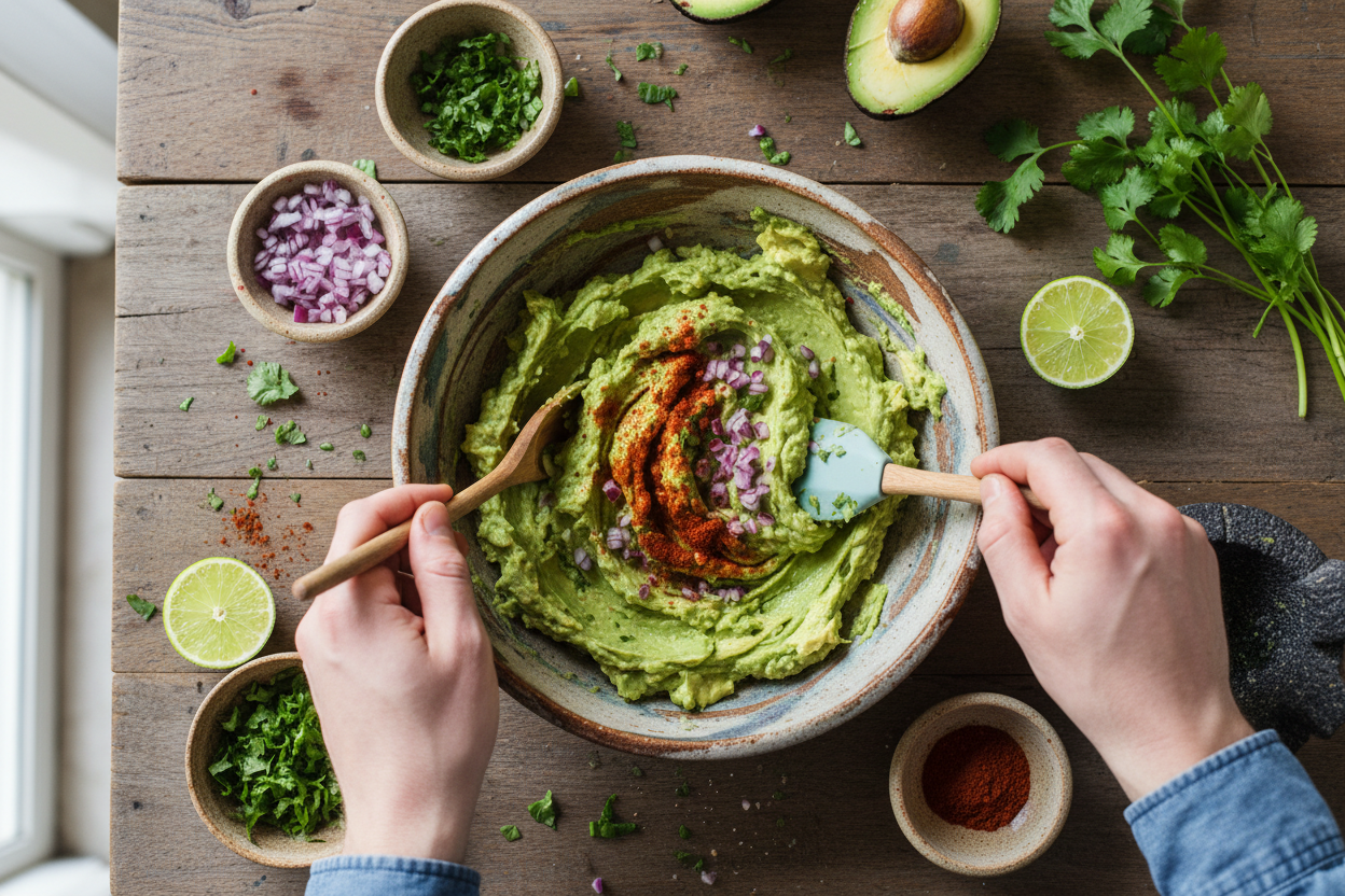 Chipotle Guacamole: The Ultimate Smoky Game Day Dip 3 Chipotle Guacamole Recipe preparation step 2