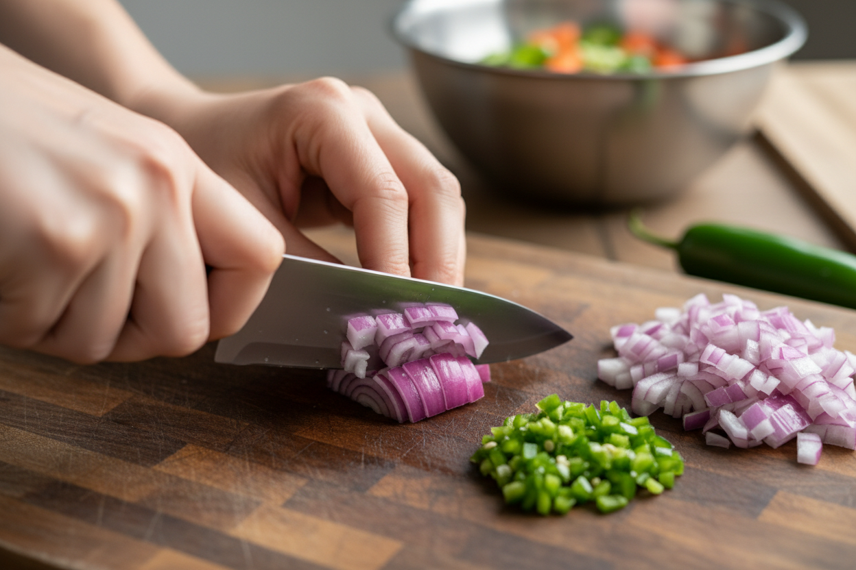Copycat Chipotle Chili Corn Salsa preparation step 1