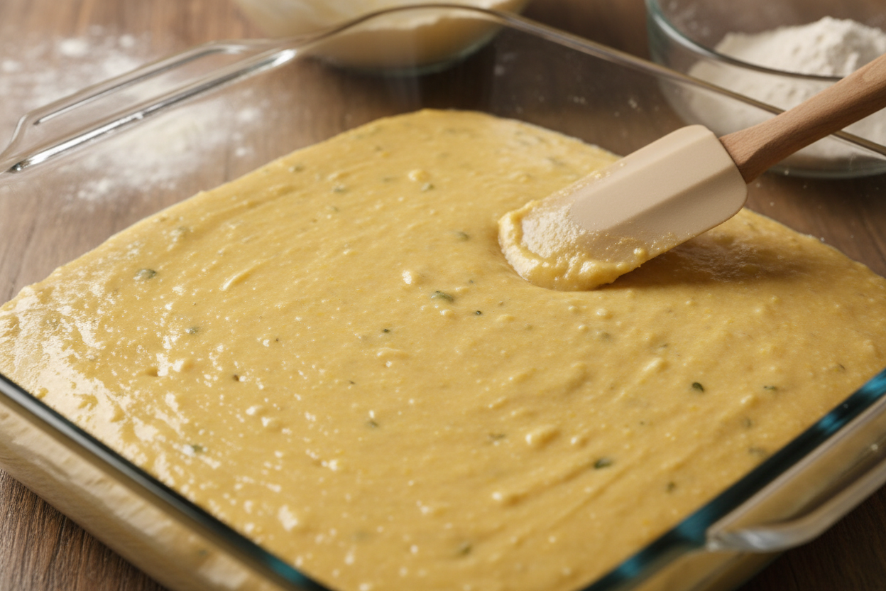 Cornbread preparation step 2