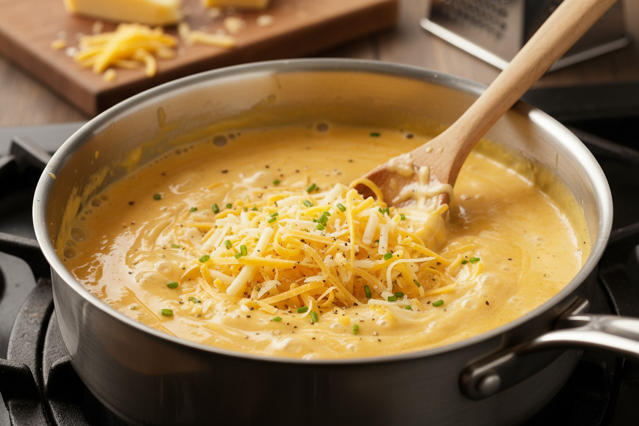 Quick & Creamy Stovetop Mac and Cheese Recipe 3 Creamy Stovetop Macaroni Cheese preparation step 2