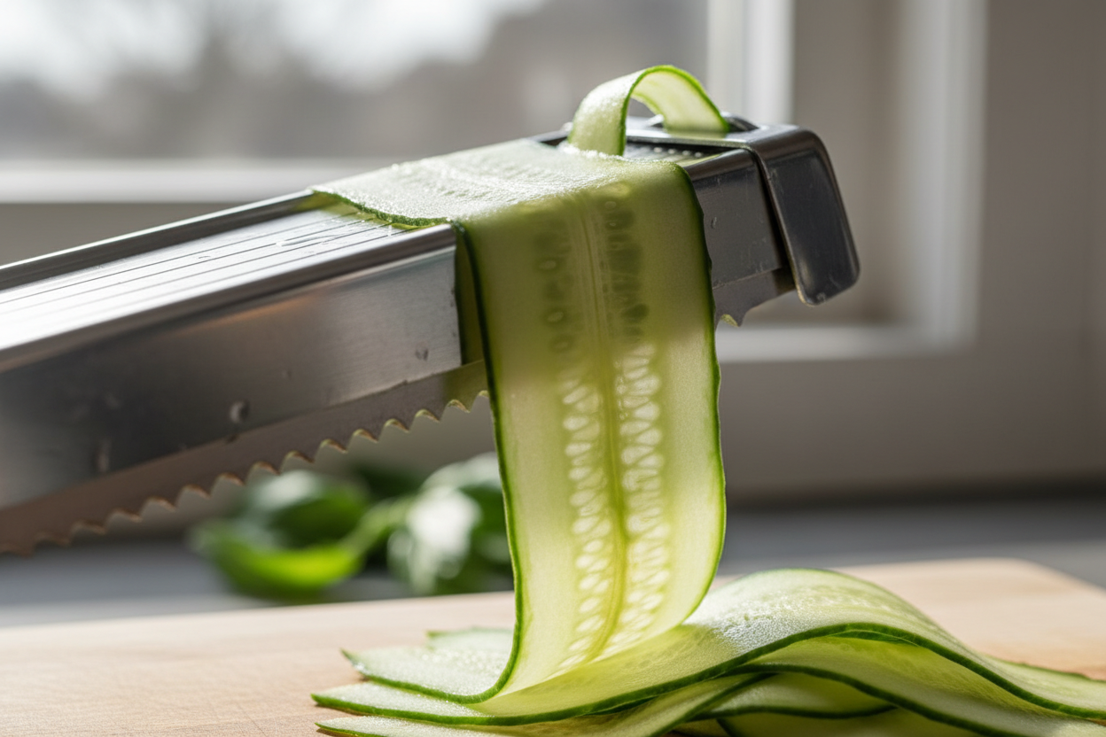 Cucumber Roses with Green Dip preparation step 1