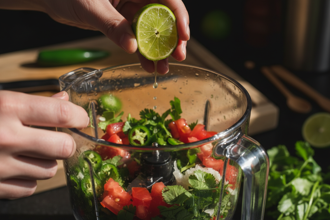 Quick Homemade Salsa in a Blender (Ready in 10 Minutes) 2 Easy Blender Salsa preparation step 1