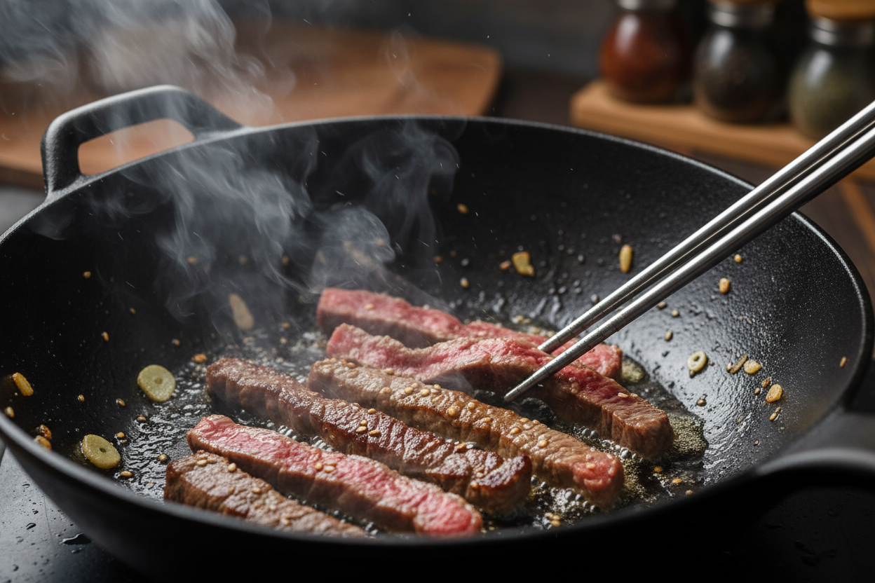 Easy Chinese Pepper Steak with Onions preparation step 1