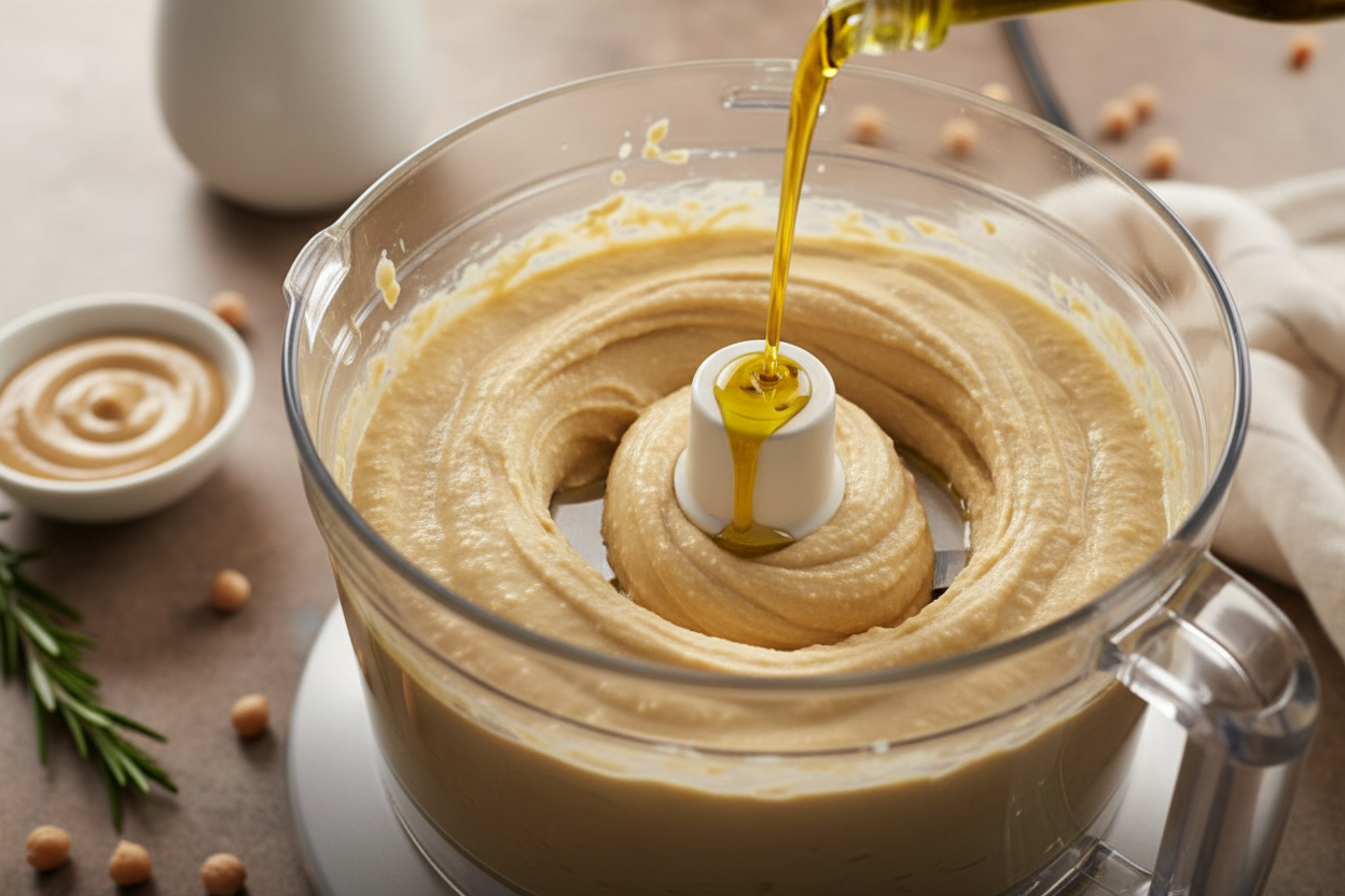 Deliciously Easy Hummus without Tahini (5-Minute Recipe) 3 Easy Hummus without Tahini preparation step 2