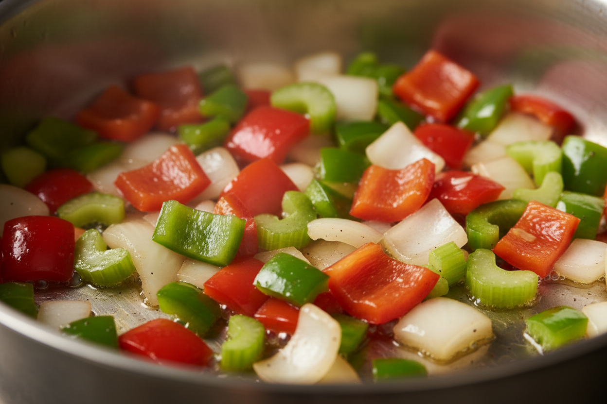 Quick and Simple Cajun Jambalaya with Chicken and Beef 3 Easy Jambalaya Recipe preparation step 2