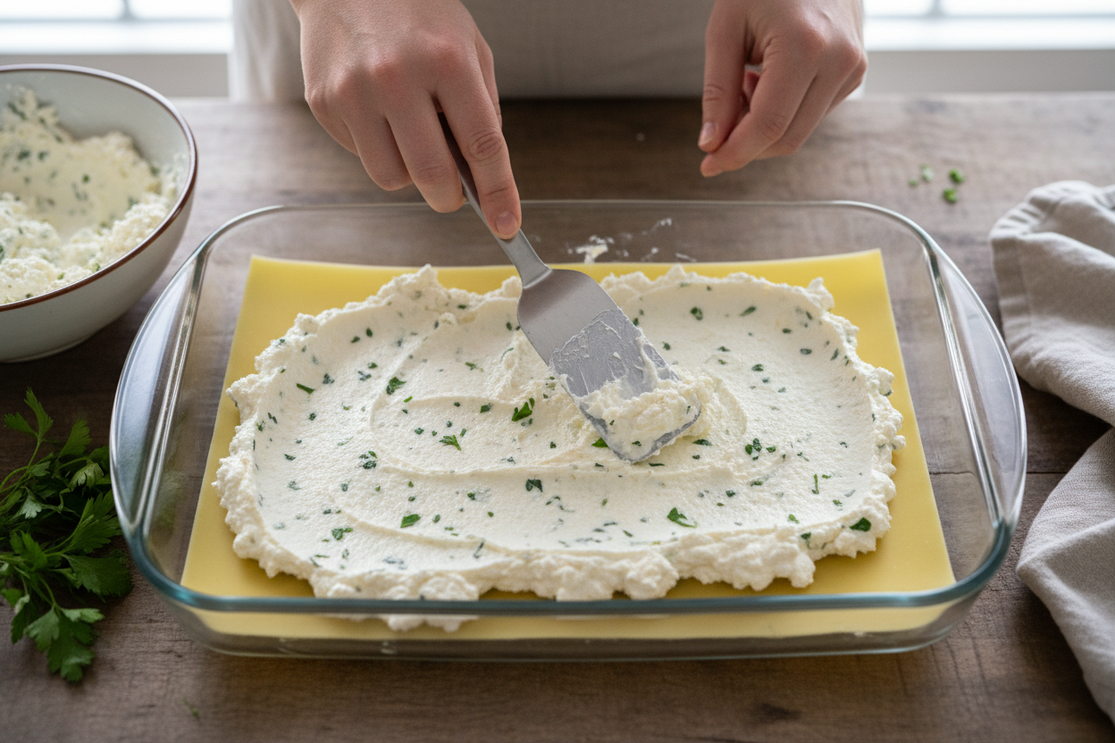 Easy No Boil Lasagna preparation step 2