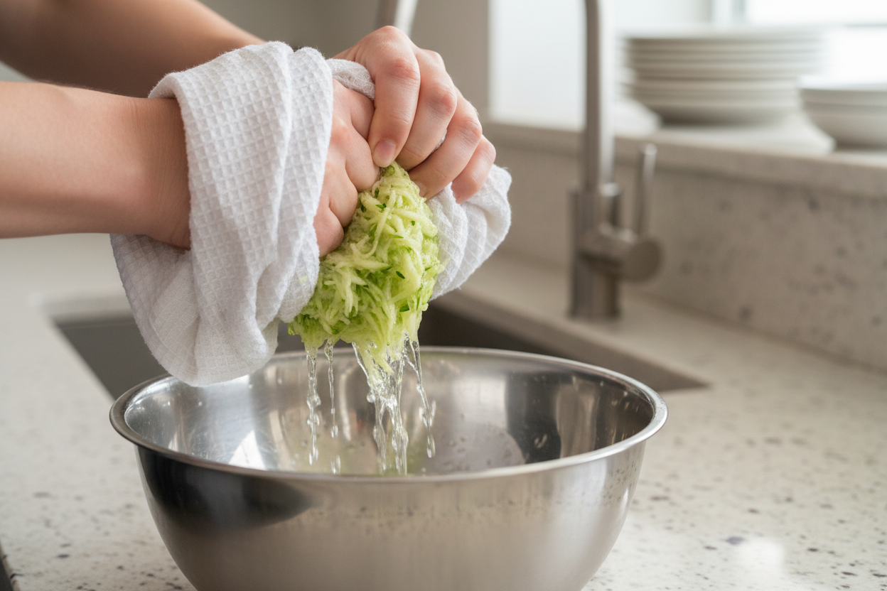Easy Zucchini Fritters preparation step 1