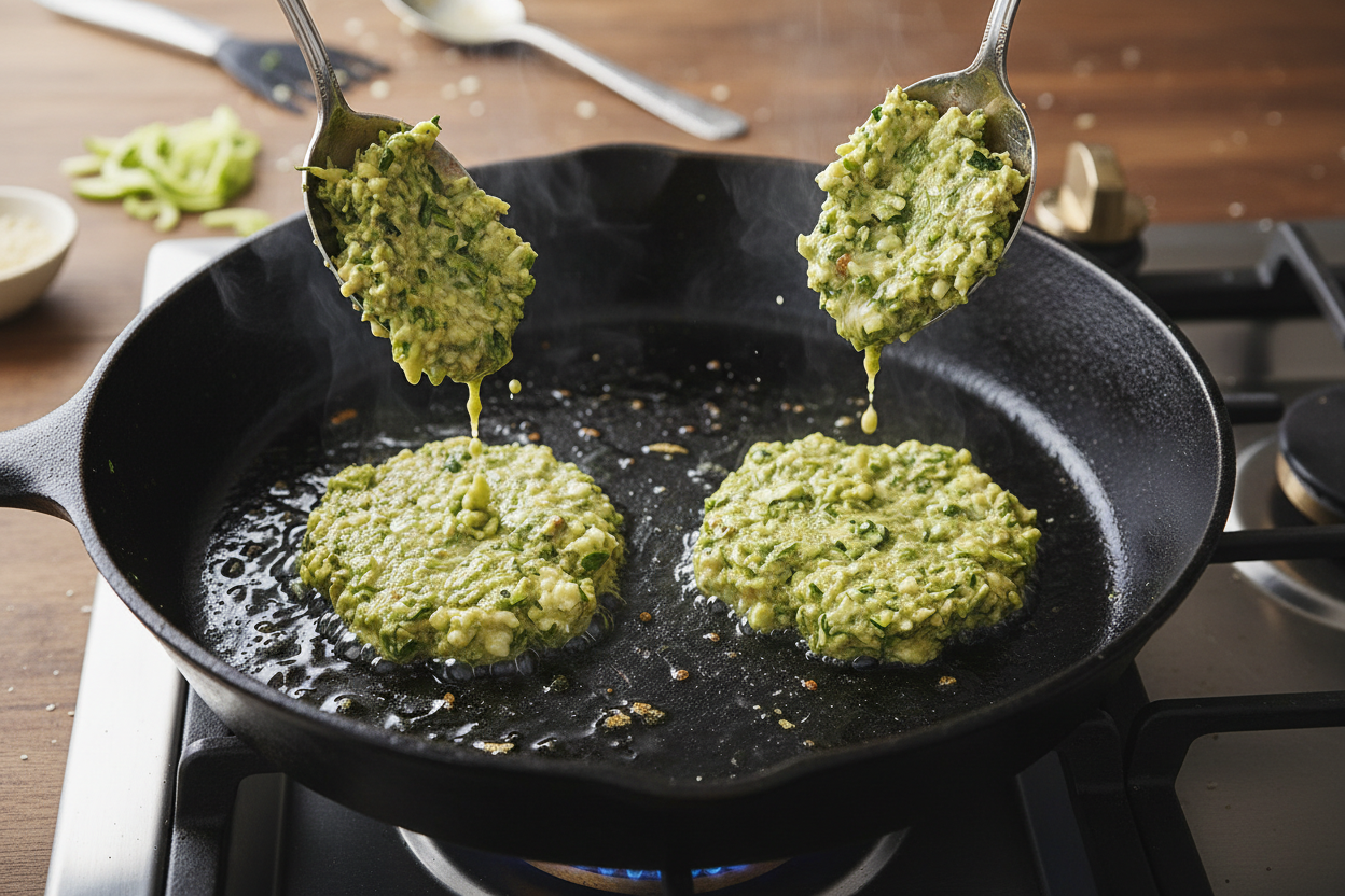 Easy Zucchini Fritters preparation step 2