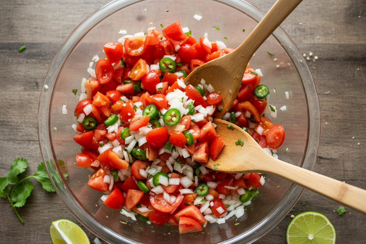 Fresh Salsa with Cilantro Lime preparation step 2