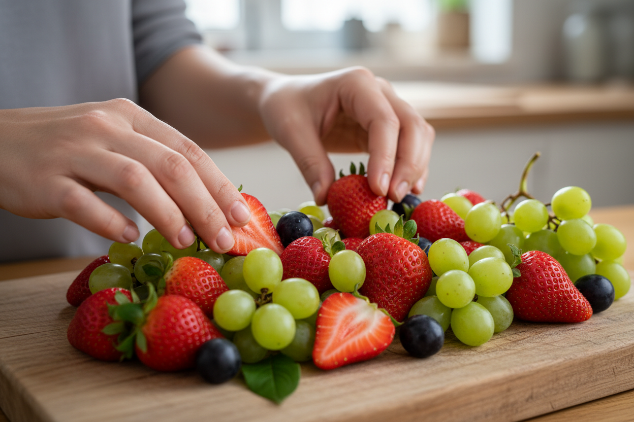 Ultimate Fresh Fruit Board: A Stunning Party Centerpiece 2 Fruits Platter preparation step 1