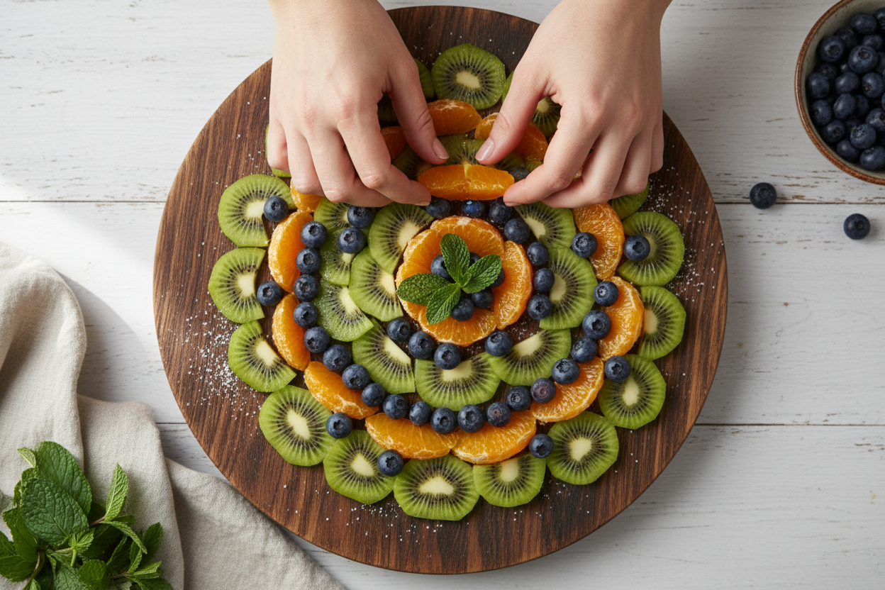 Ultimate Fresh Fruit Board: A Stunning Party Centerpiece 3 Fruits Platter preparation step 2