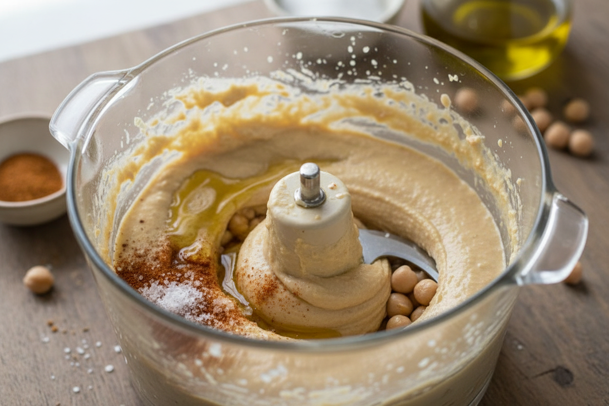 Homemade Hummus Recipe preparation step 2