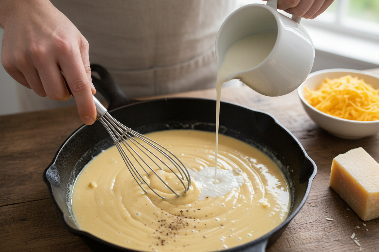 Creamy Stovetop Macaroni and Cheese (Quick & Easy) 3 Homemade Stovetop Macaroni and Cheese preparation step 2