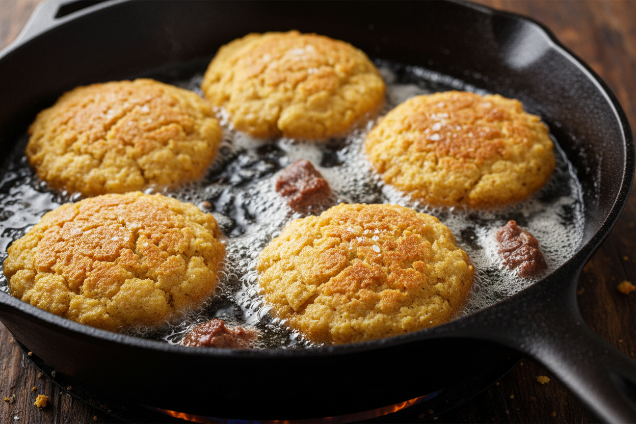 Hot Water Cornbread preparation step 2
