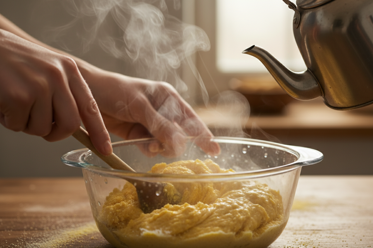 Quick and Easy Stove Top Southern Corn Patties 2 How To Make Hot Water Cornbread On The Stove preparation step 1