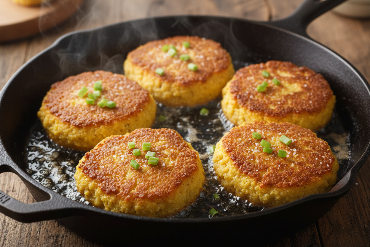 Quick and Easy Stove Top Southern Corn Patties 3 How To Make Hot Water Cornbread On The Stove preparation step 2