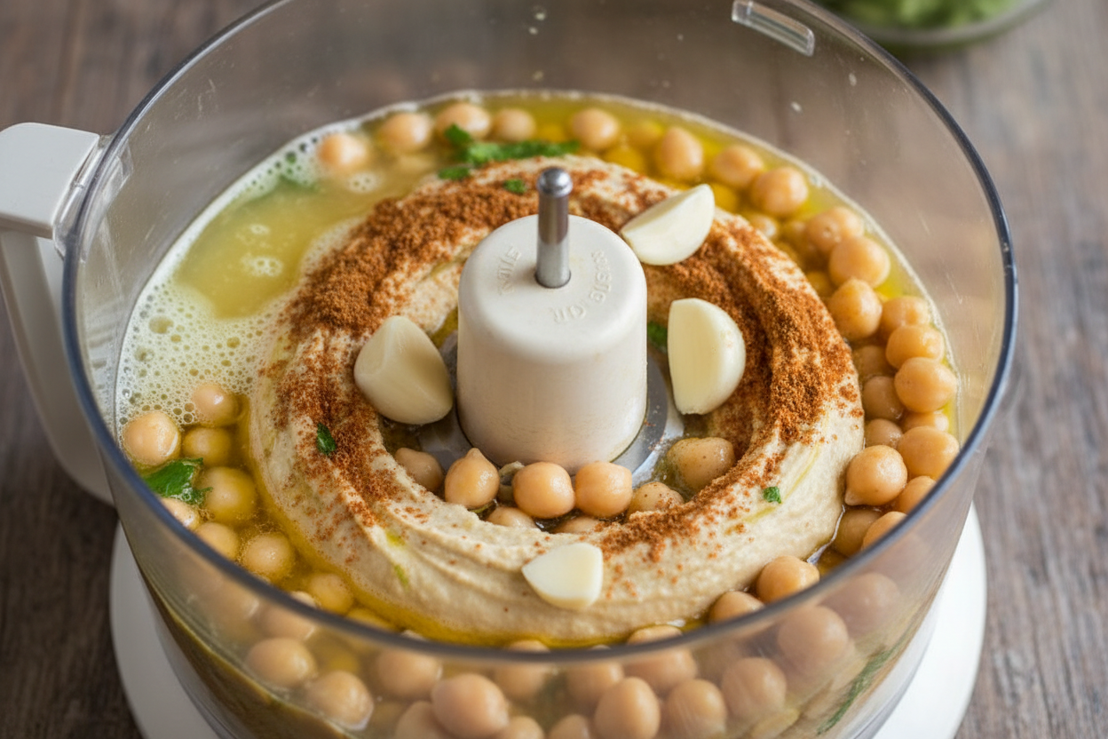 Easy Hummus Without Tahini Recipe: Creamy and Delicious 2 Hummus Without Tahini preparation step 1