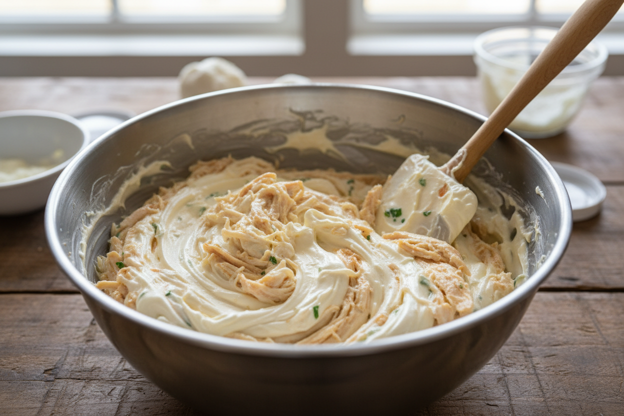 Jalapeno Popper Chicken Salad preparation step 1