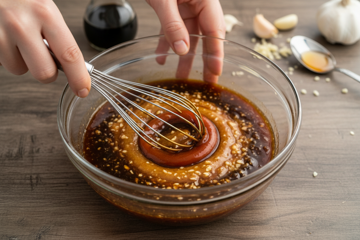 Slow Cooker Sweet Garlic Poultry Recipe 2 Slow Cooker Honey Garlic Chicken preparation step 1