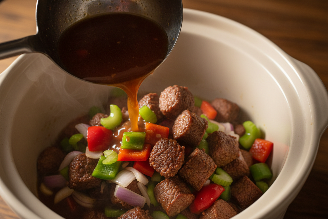 Spicy and Flavorful Slow Cooker Jambalaya preparation step 1