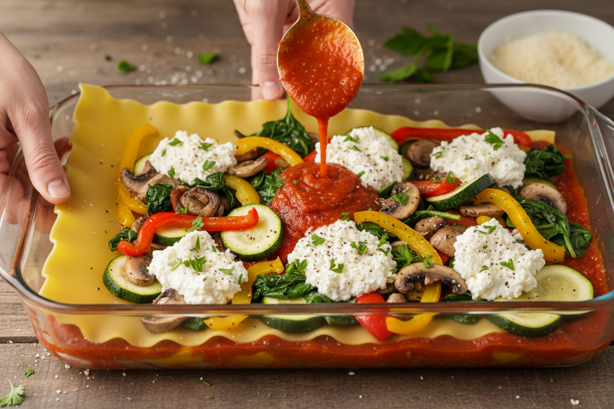 The Best Vegetable Lasagna preparation step 1