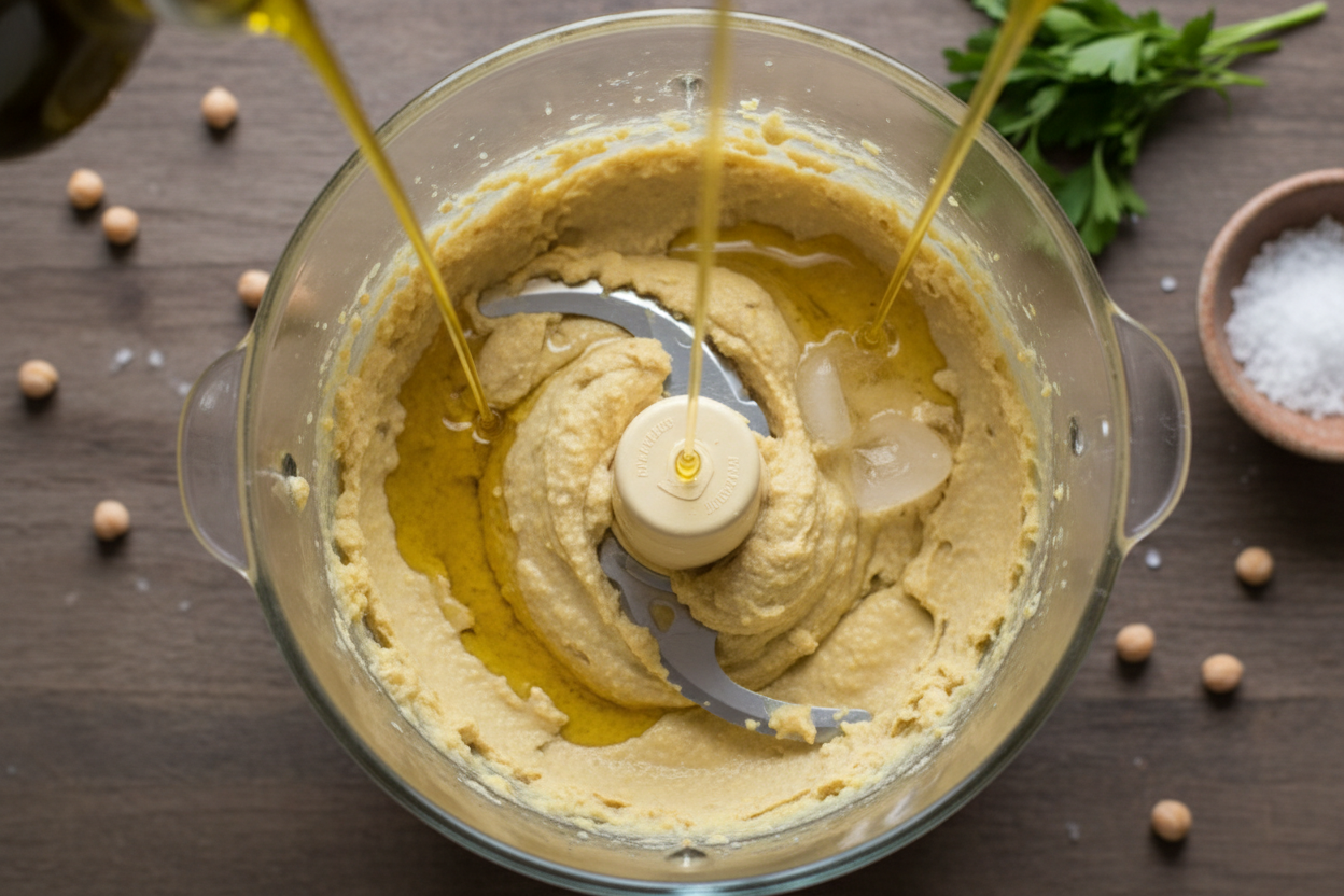 The Best and Easiest Hummus preparation step 2
