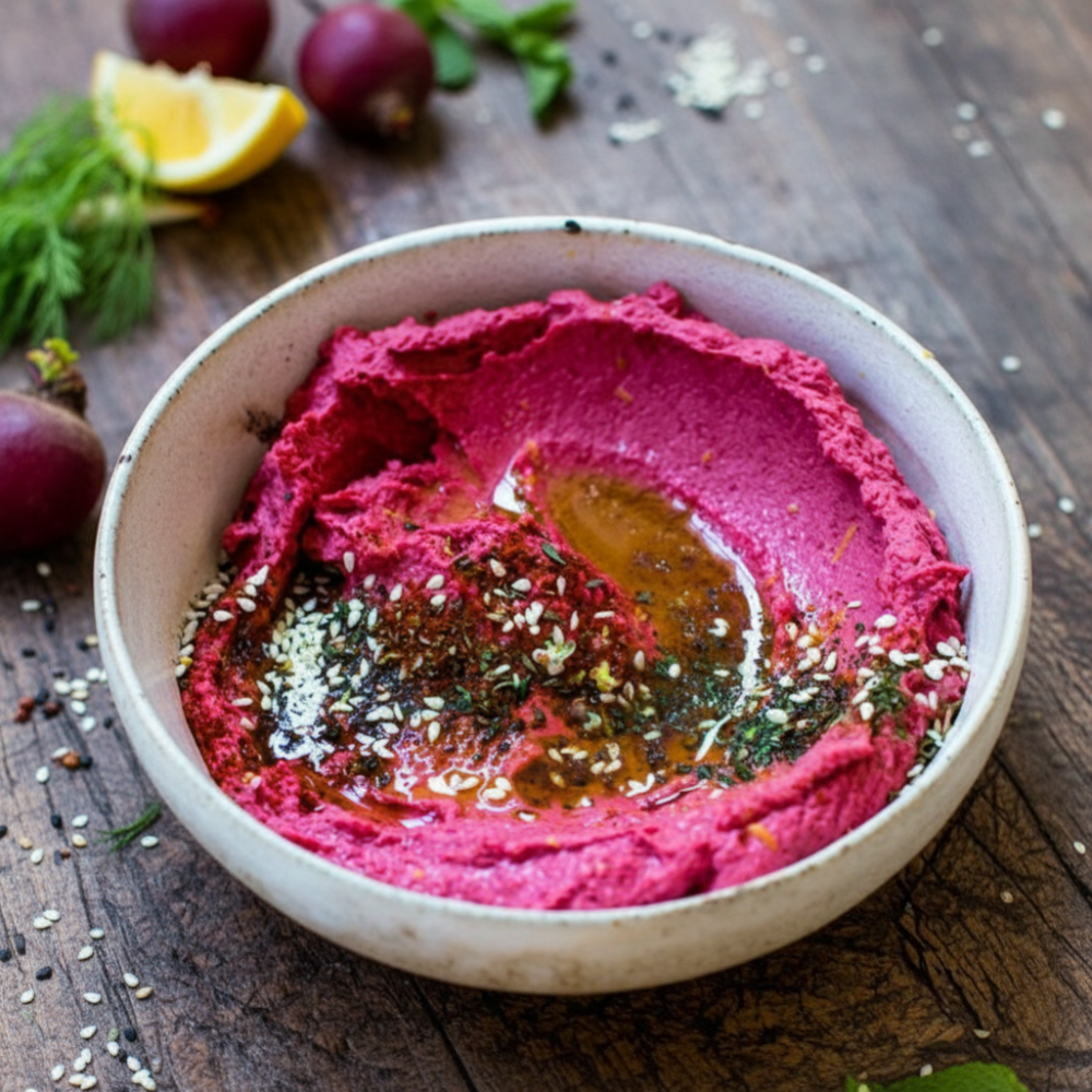Quick and Easy Beetroot Hummus Recipe | Bright Pink Dip 1 Quick and Easy Beetroot Hummus Recipe | Bright Pink Dip