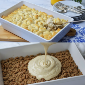 Comforting Beef Biscuits and Gravy Casserole Recipe
