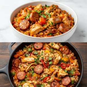 One-Pot Poultry and Beef Sausage Rice Recipe 4 One-Pot Poultry and Beef Sausage Rice Recipe