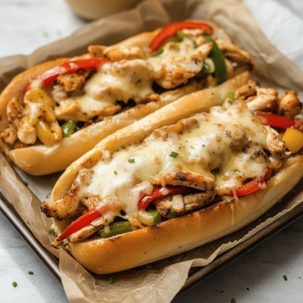 The Best Chicken Cheesesteak Recipe: Cheesy & Savory Subs 1 The Best Chicken Cheesesteak Recipe: Cheesy & Savory Subs