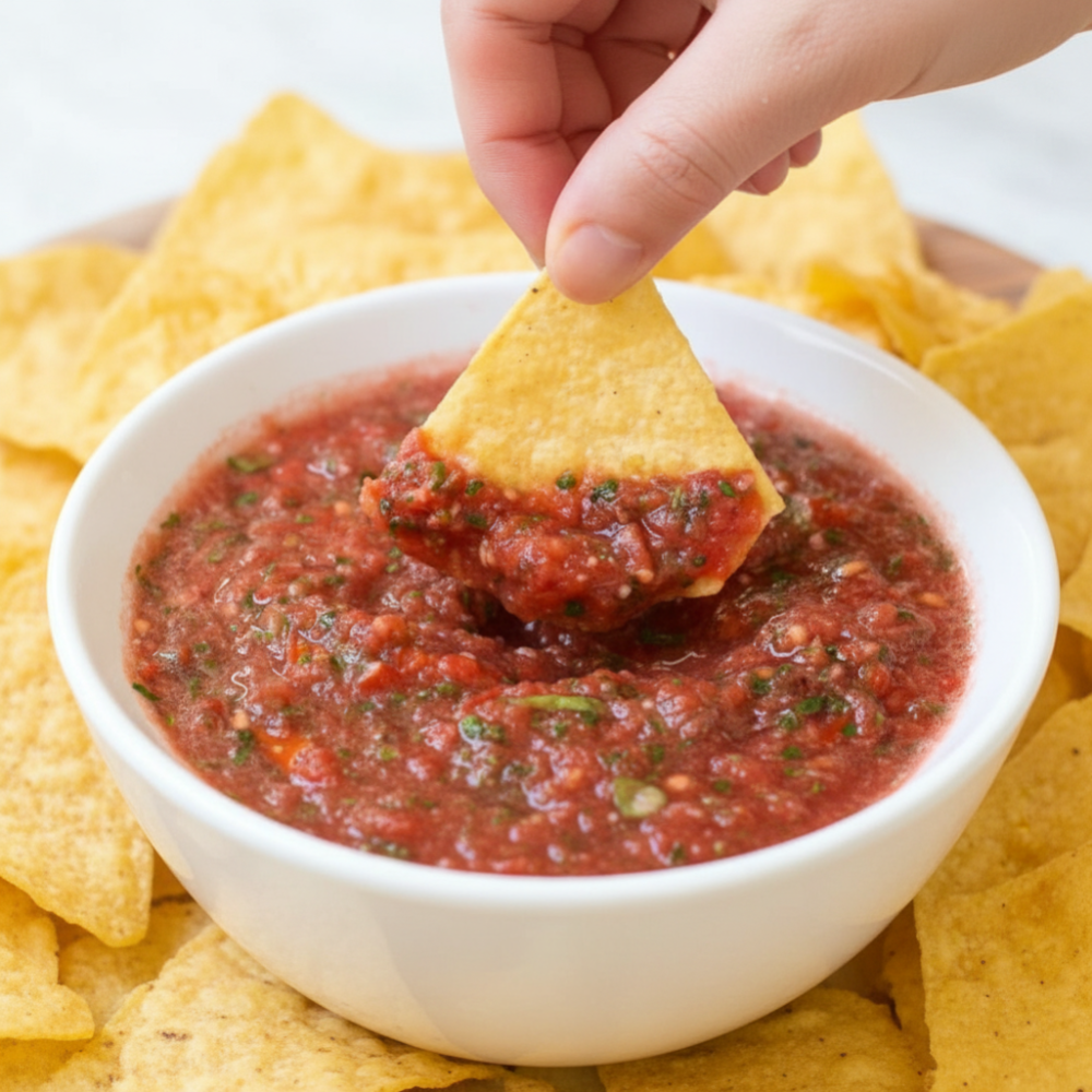 Quick Homemade Salsa in a Blender (Ready in 10 Minutes) 1 Quick Homemade Salsa in a Blender (Ready in 10 Minutes)