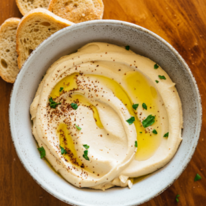 Creamy Homemade Hummus with Toasted Bread (No Peeling) 4 Creamy Homemade Hummus with Toasted Bread (No Peeling)