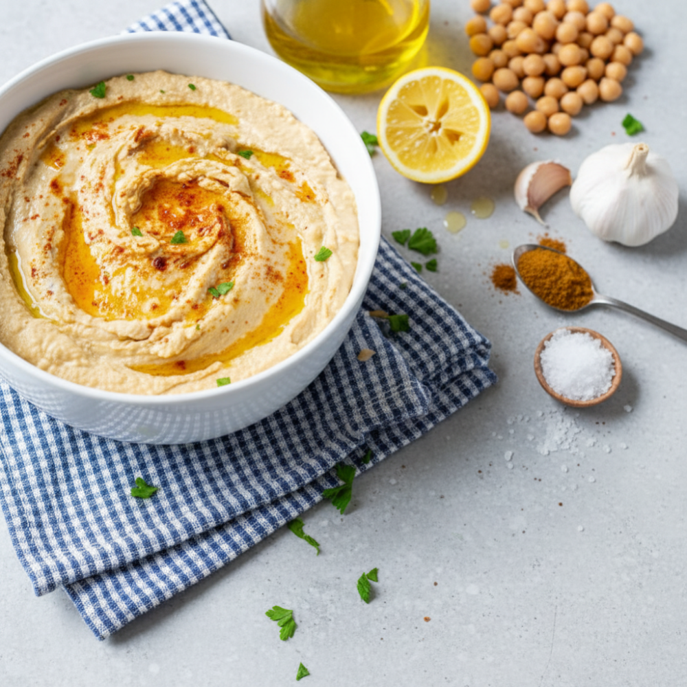Easy Hummus Without Tahini Recipe: Creamy and Delicious 1 Easy Hummus Without Tahini Recipe: Creamy and Delicious